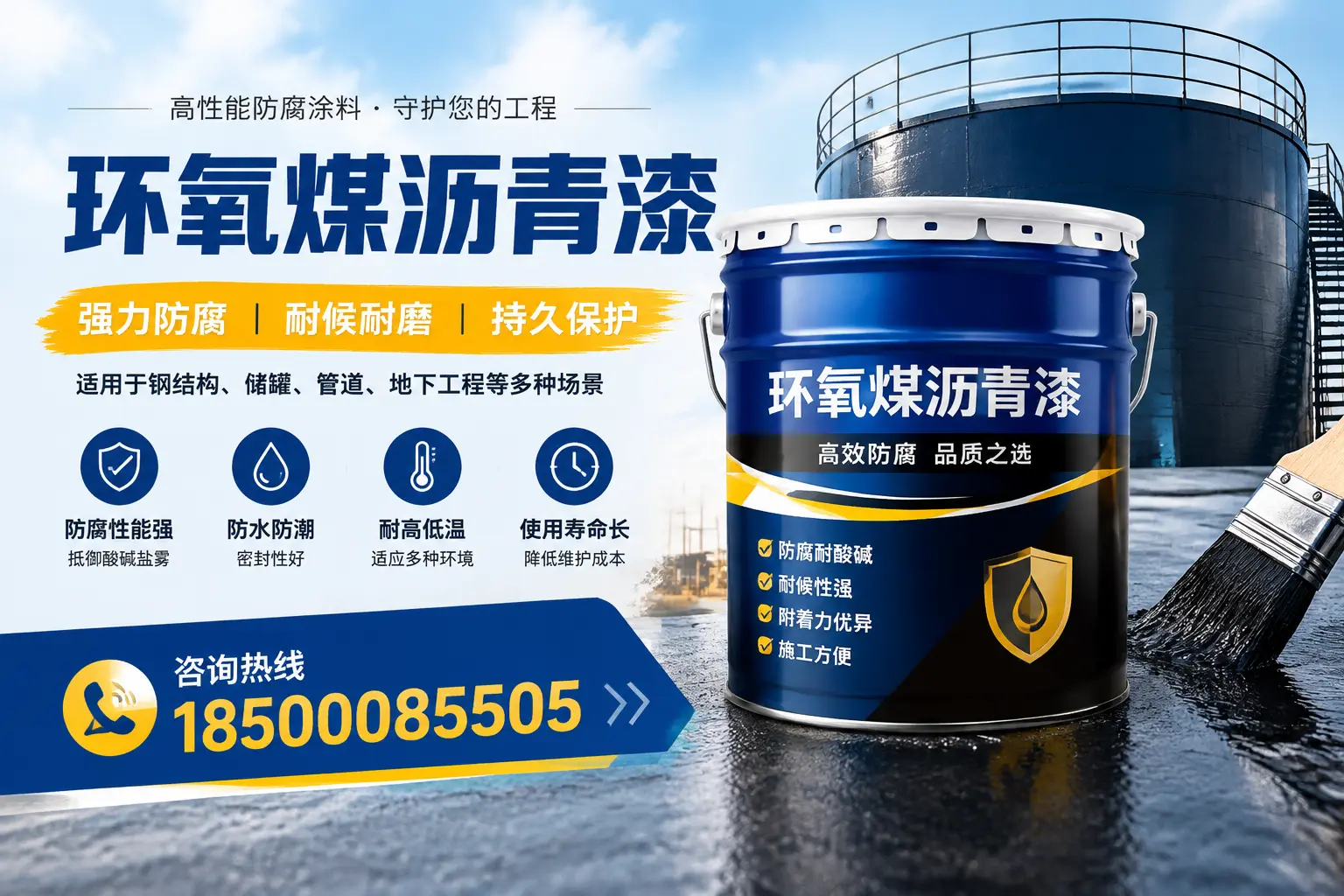 环氧煤沥青漆在工业中的应用，徐州企业的选择